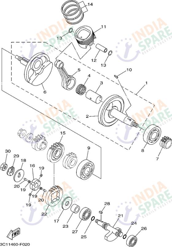 CRANKSHAFT & PISTON